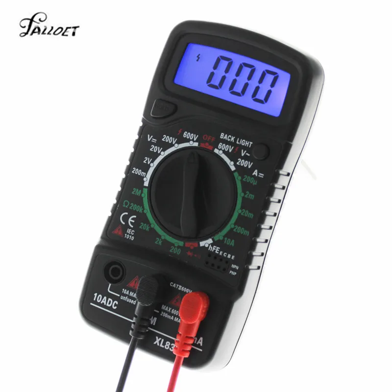 

LCD Digital Multimeter Voltmeter Ammeter Ohmmeter OHM VOLT Tester Backlight Test Current Multimeter Electronic Instrument