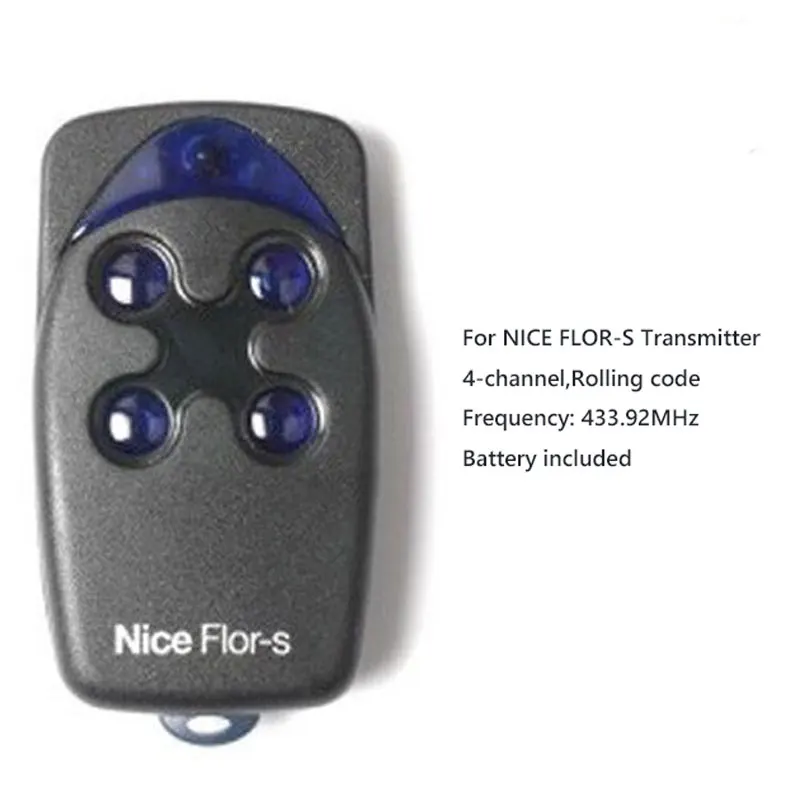 

3pcs Nice FLO4R-S compatible rolling code transmitter automatic door /garage door remote control