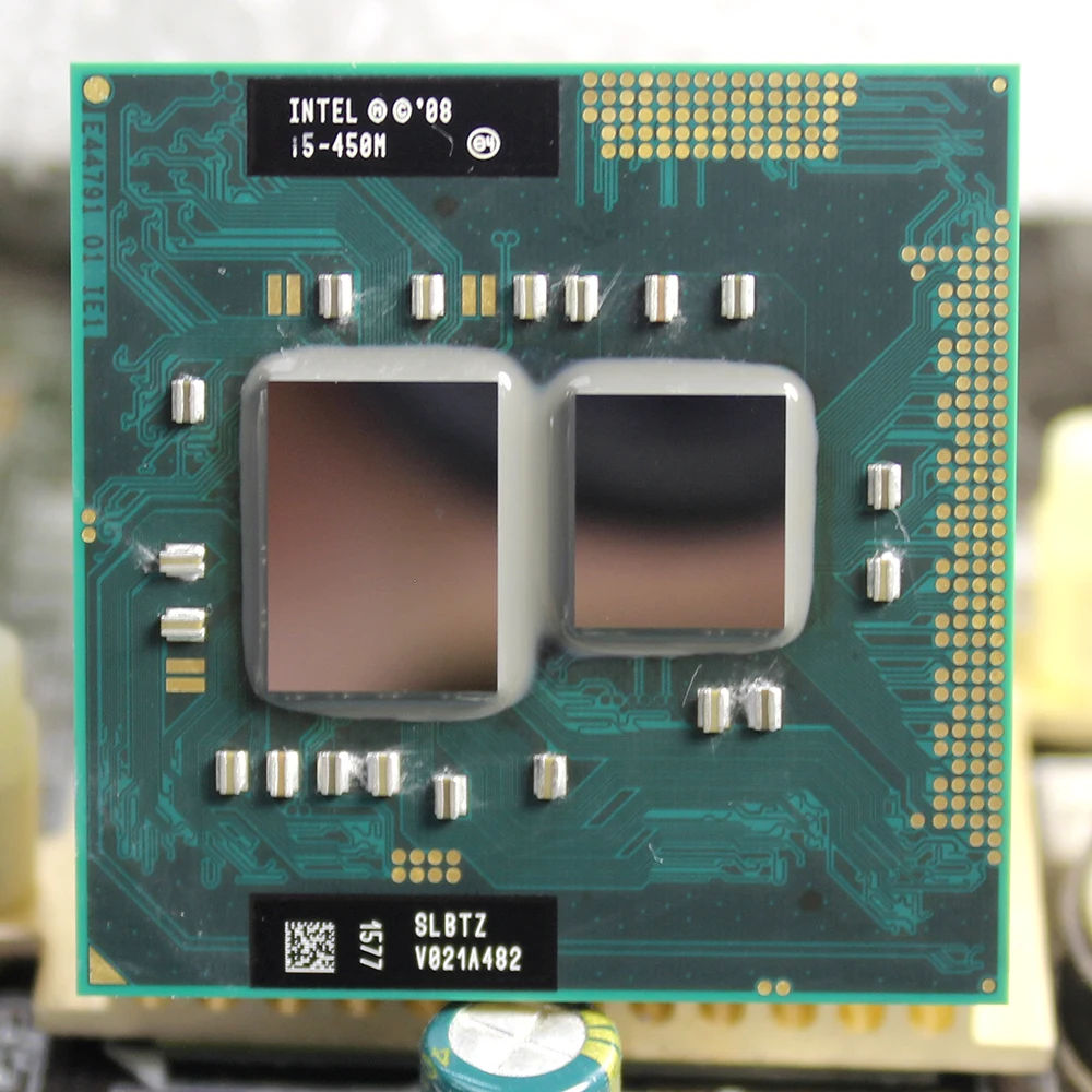 Процессор Intel core I5 450M 3M кэш-память 2 4 ГГц Socket G1 двухъядерный ноутбук ЦП Бесплатная