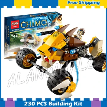 

230pcs Lennox Lion Attack Battle Crug Vechile 10054 DIY Model Building Blocks Children Boys Gifts sets Compatible with Lago