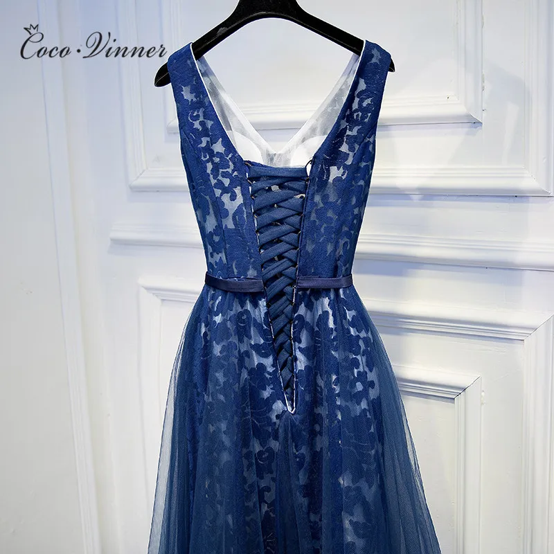 C.V 2019 evening dress v neck floor length plus size slim royal blue quality lace evening dresses long vestido de festa E0001 C.V 2019 evening dress v neck floor length plus size slim royal blue quality lace evening dresses long vestido de festa E0001
