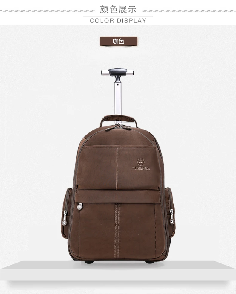 20 дюймов, рюкзак на колесиках для путешествий, сумка на колесиках для мужчин, Оксфорд, чемодан для путешествий, рюкзак на колесиках, деловой чемодан на колесиках