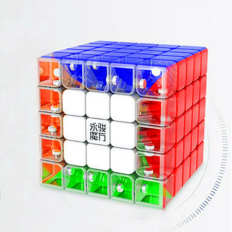YJ Yuchuang 2 м Магнитный магический куб без наклеек профессиональный 5x5x5 Магниты