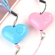 Сигнализация для самозащиты, 120 дБ, в форме сердца, для девушек и женщин, защита безопасности, оповещение, личная безопасность, крик, громкий брелок, Аварийная сигнализация