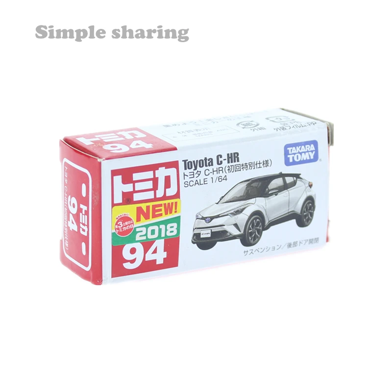 Takara Tomy Tomica No.94 Toyota C HR игрушечная спортивная машина 1:64 миниатюрный литая модель