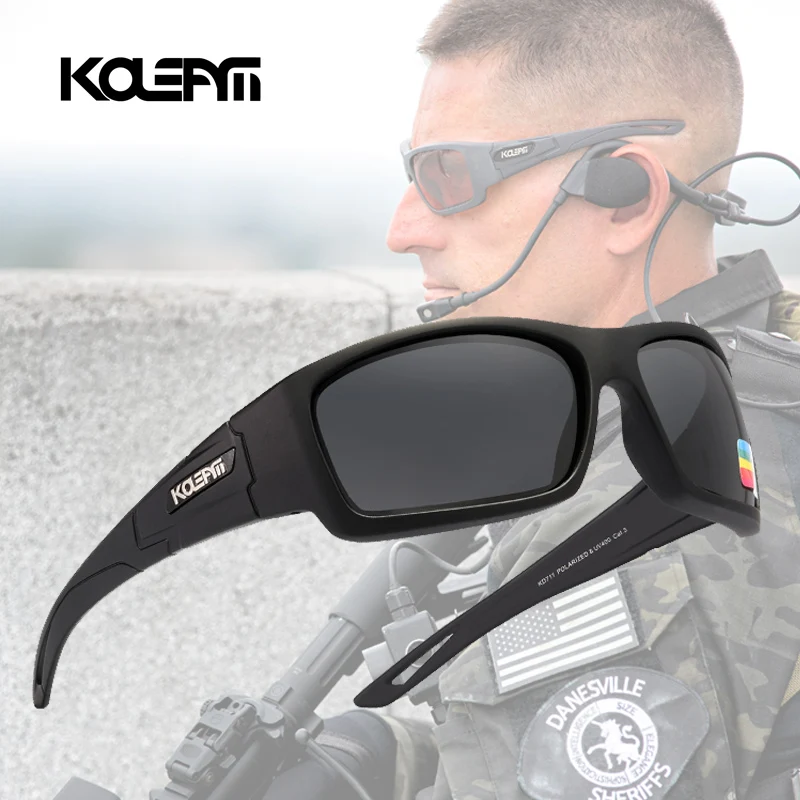 

KDEAM Luxury Eyewear Army Outdoor Sunglasses for men Polarized lens Classic Design fishing Glasses KD711