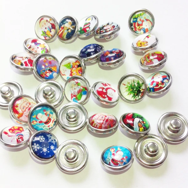 20pcs/lot mix colors factory wholesale christmas snap buttons 12mm