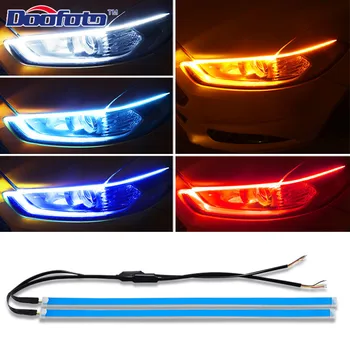 

Doofoto 2x Super Bright DRL Car 60 LED Daytime Running Light Turn Signal Exterior Light Auto Accessories Waterproof For All Car