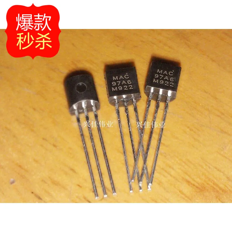 New MAC97A6 97A6 TO-92 1A / 400V TRIAC transistor | Электронные компоненты и принадлежности