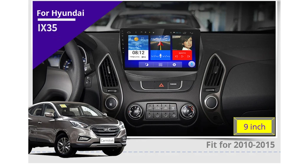 Автомобильный Радио навигатор с GPS, DVD Android мультимедийная система для hyundai IX35 TUCSON 2010 2011 2012 2013 навигатор Авторадио