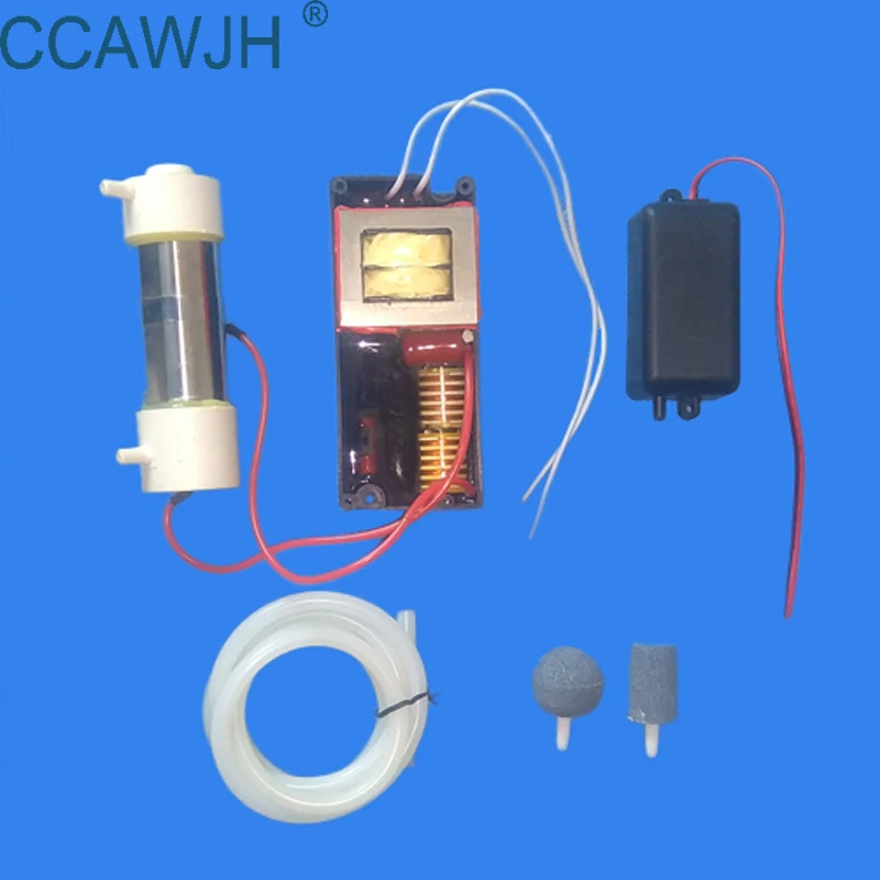 Долгий срок службы 1 г генератор озона с силиконовой трубкой для стерилизации воздуха и воды озонатор с воздушным охлаждением+ дополнительный аксессуар