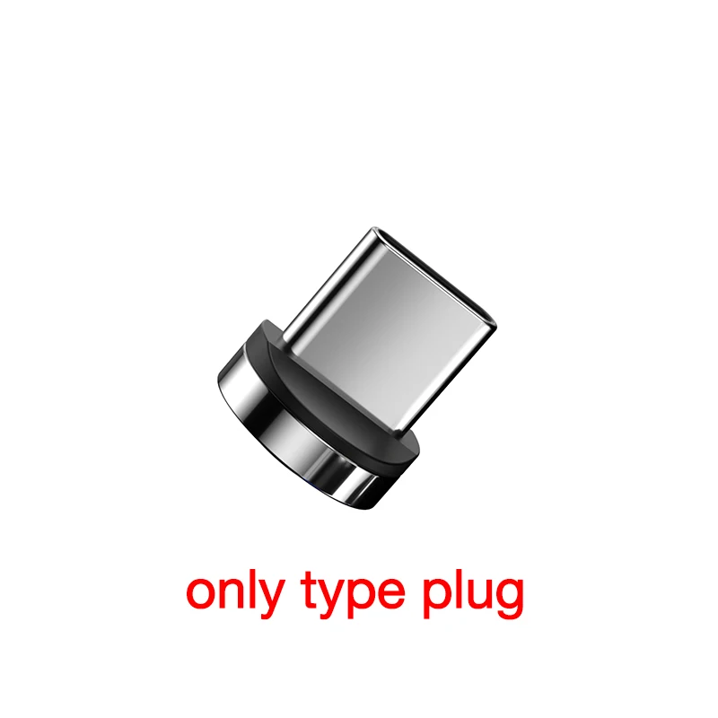 CAFELE QC3.0 светодиодный магнитный USB кабель для iPhone usb type C Micro кабель для samsung huawei Xiaomi Oneplus 3A кабели для быстрой зарядки - Цвет: For type c plug