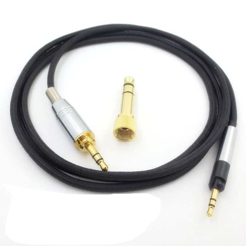 1 2m 2m Replacement Cable for Sennheise HD598 HD558 HD518 HD598se Headphone Earphone Headset 3 5mm 6 35mm To 2 5mm Audio Cables