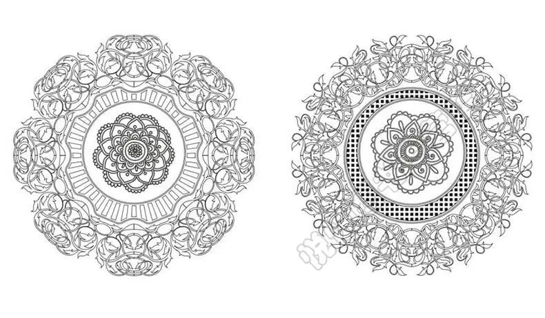 Книга для рисования с мандалой 68 страниц детей и взрослых|relieve stress|mandala coloring