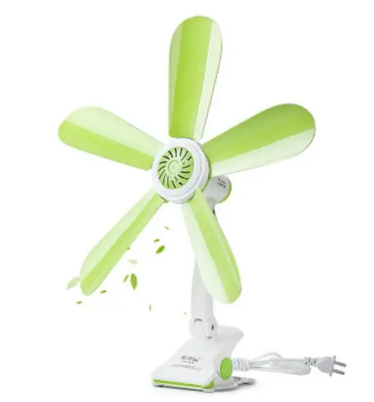 

220V 7W 5-blades quiet lovely mini wall mounted clip fan for student