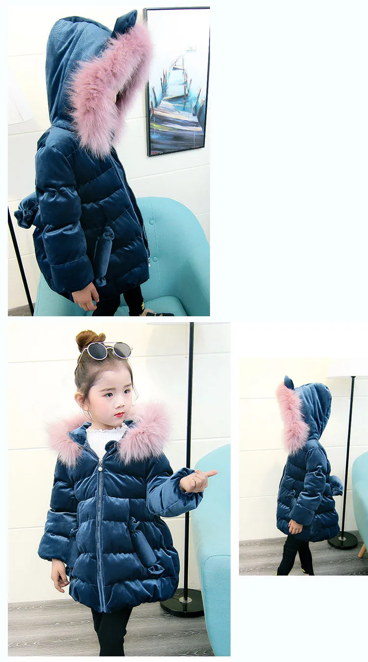 baby girls jackets winter 2017 little girls winter coats 2017 warm hooded children outerwear coat cute pink blue girls clothes 2 3 4 5 6 7 8 9 10 years little baby girls kids jackets winter winter long jacket girl (4)