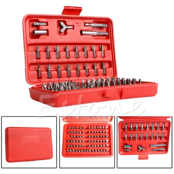 

100pcs Chrome Vanadium Security Screwdriver Tamperproof Torx Hex Bit Set New for tools