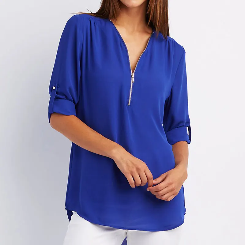 royal blue womens blouse