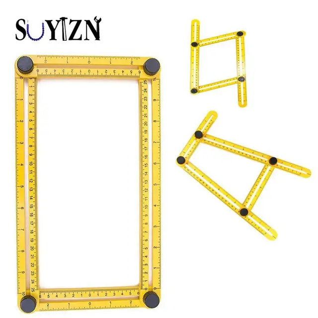 suyizn multi angle ruler template tool measures all angles and forms .