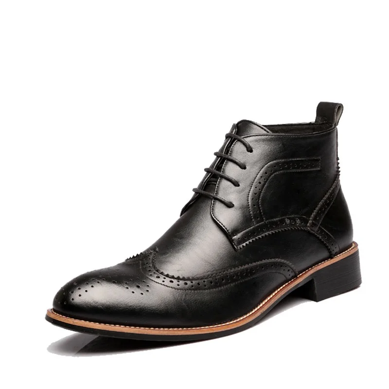 

Spring Fall Men Shoes England Martin Lower-cut Increase Single Men Shoes Colorful Flat Solid Porous Men Ankle Boots Hombre