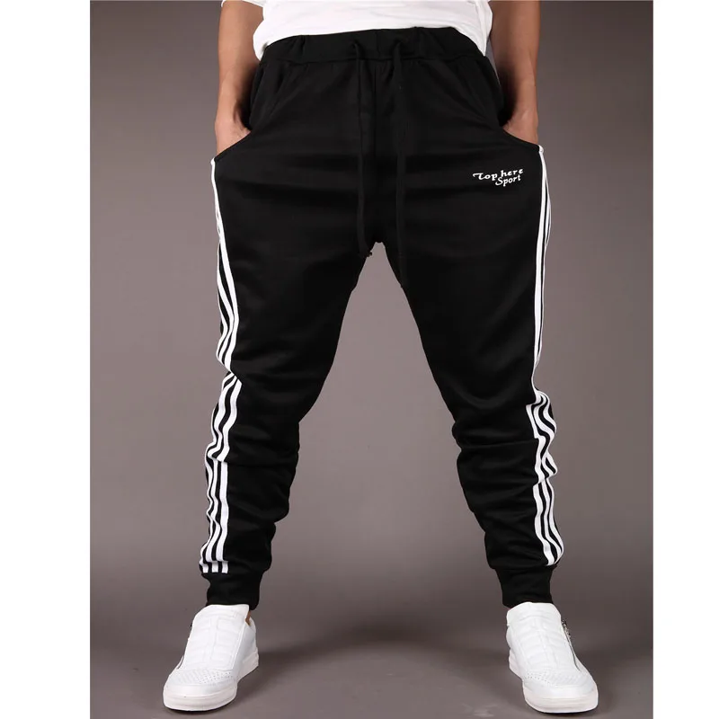 Mens Joggers Trousers 2017 Hot Selling High Quality Brand Men Pants Printed Letters Convergent Sweatpants Free Shipping clothing