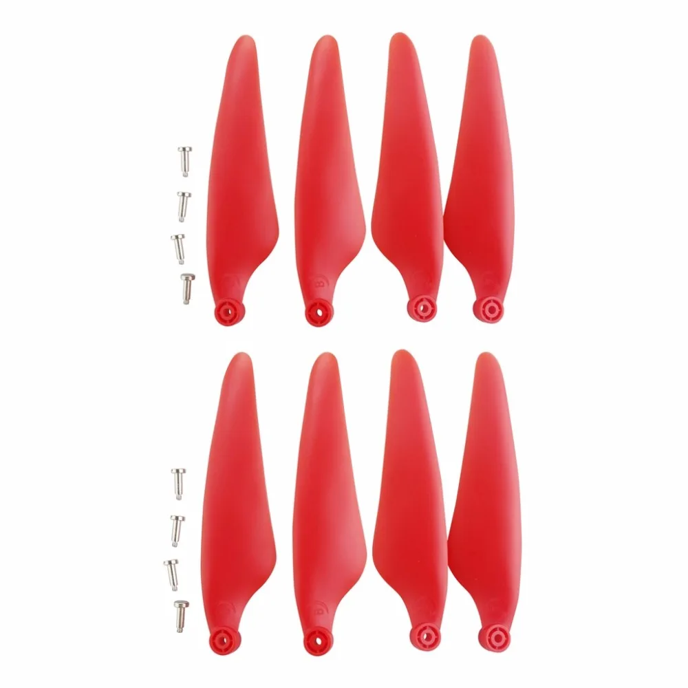 

8PCS propeller for Hubsan Zino H117S Quadcopter accessories remote drone CW CCW red paddle