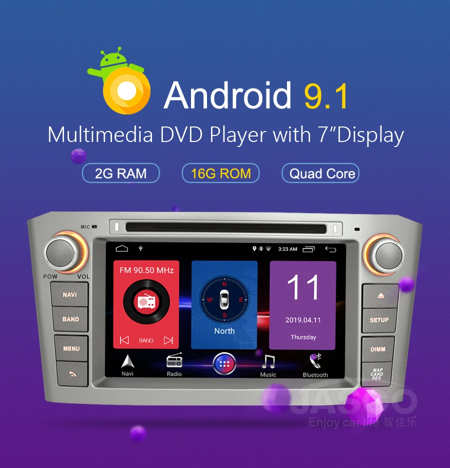 Оперативная память Android 9,1 9,0 Автомобильный DVD стерео мультимедиа головное устройство для Toyota Avensis/T25 2003-2008 Авто радио gps навигация Видео Аудио