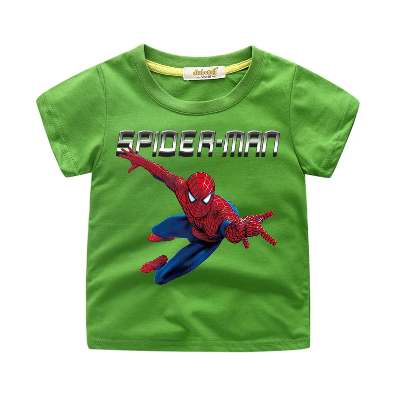 1-11Y Kids Spiderman T-shirts Children Cartoon 3D Hero Print Tshirts Clothing Boy Girls Summer Cotton Short Sleeve Tee Top WJ208 (8)
