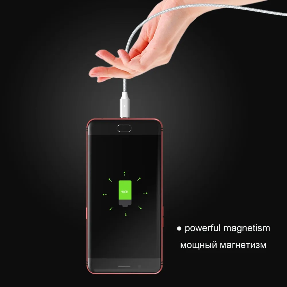 WSKEN lite 2 3 unids/lote magnética enchufe de cable de carga rápida micro USB tipo c USB-c cable magnético cable de cargador