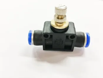 

3 Pcs Inline Airflow Control 12mm x 12mm Push In Quick Connecter 2-Way Flow Limiting Pneumatic Valve Speed Controller
