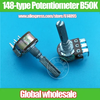 

5pcs WT 148-type Double Bend Potentiometer B50K / Handle Length 30MM Flower