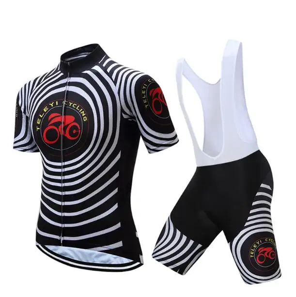 Летний мужской комплект из Джерси для велосипеда Pro, черный нагрудник, шорты с рукавом, одежда для велоспорта, Мужская одежда для горного велосипеда, облегающий костюм, комплект одежды - Цвет: color 7
