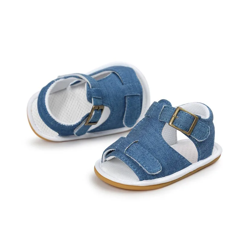 Летние детские тапочки для новорожденных девочек; открытая обувь для мальчиков; Повседневные Дышащие сандалии для детей 0-18 месяцев