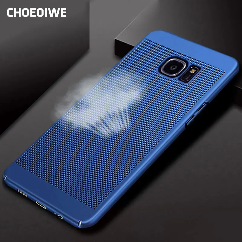 CHOEOIWE Cases for Samsung Galaxy S6 S7 G9300 Edge S6edge S7edge Breathable Hard Matte PC Case Radiating Cover Phone Shell Coque |
