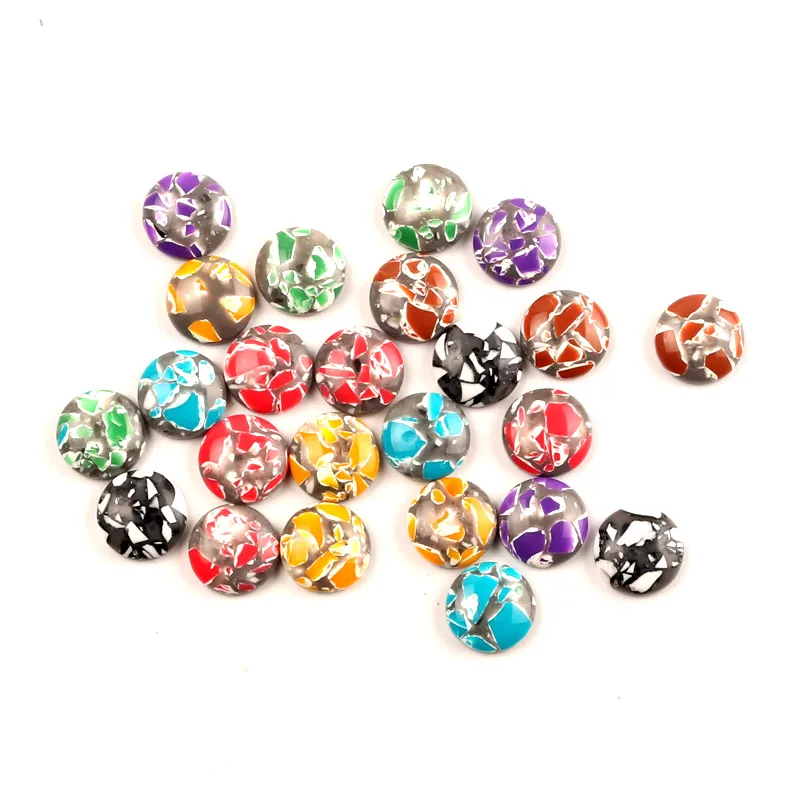 

50Pcs Mixed Fake Resin Stone Cabochon Flatback Decoration Crafts Embellishments For Scrapbooking Diy Accessories
