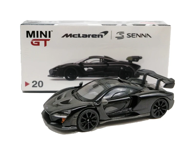 1 64 Tsm Model Mini Gt Mclaren Senna Onyx Black Diecast Model Car