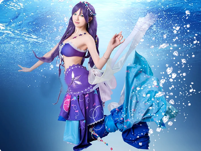 Anime Cosplay Costume Umi Sonoda Cosplay Love Live! School Idol Project Awakening Mermaid ASCOSING Idolized Costume (9)
