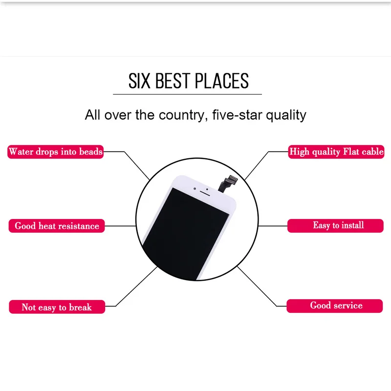 ЖК экран класса AAA + для iPhone 5 a1428 a1429 a1442 полный комплект сменный дигитайзер
