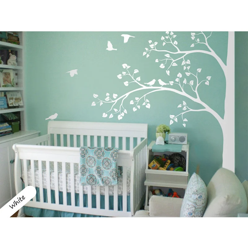 white tree wall decal