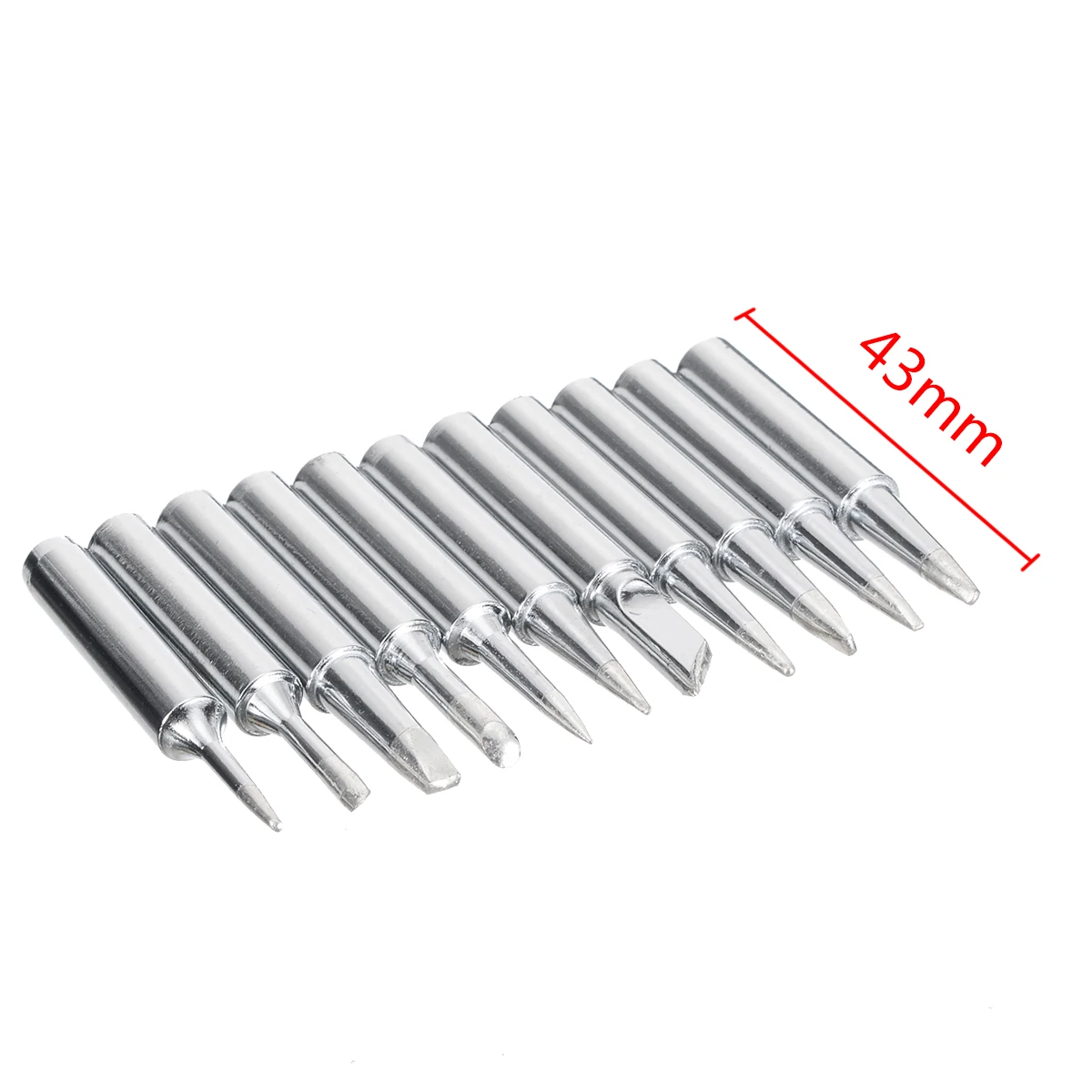 11pcs Lead Free Welding Tips Soldering Screwdriver Iron Tips Replacement Parts for Hakko 900M/933/936/376/907 Soldering Station