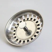 Кухонная раковина из нержавеющей стали Фильтр отходов пробка стока фильтр корзина хромированная с резиновым YS-57