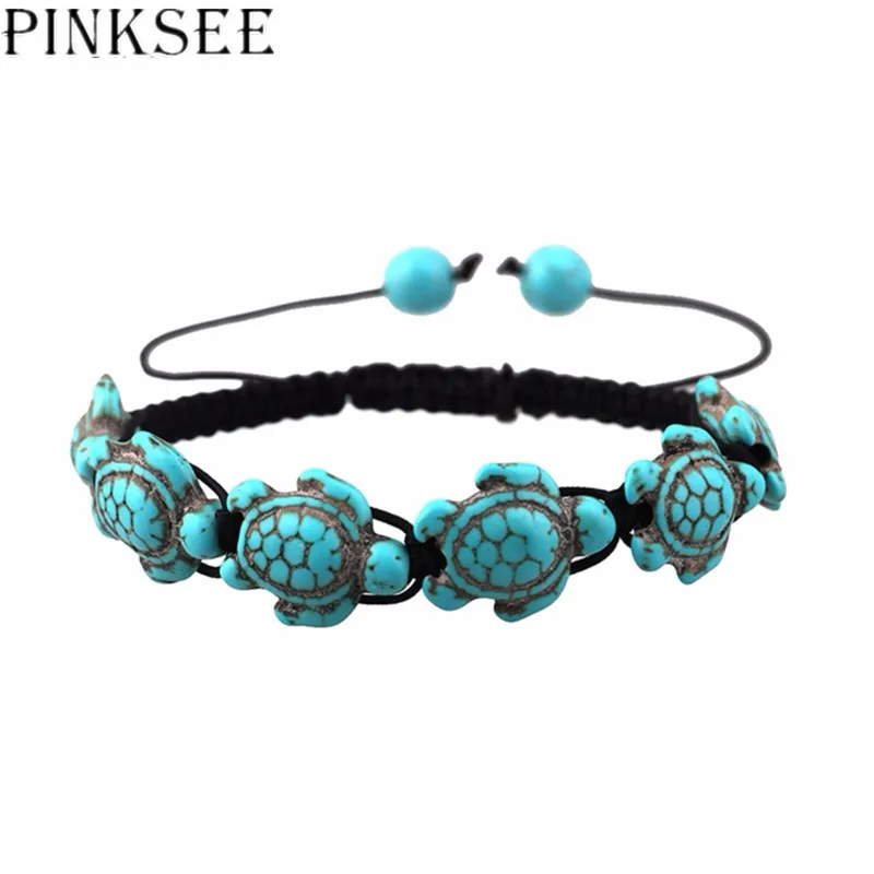 PINKSEE Hand Woven Turtle Hemp Bracelets with in Color Hawaiian Sea Bracelet Handmade Rope Chain | Украшения и аксессуары