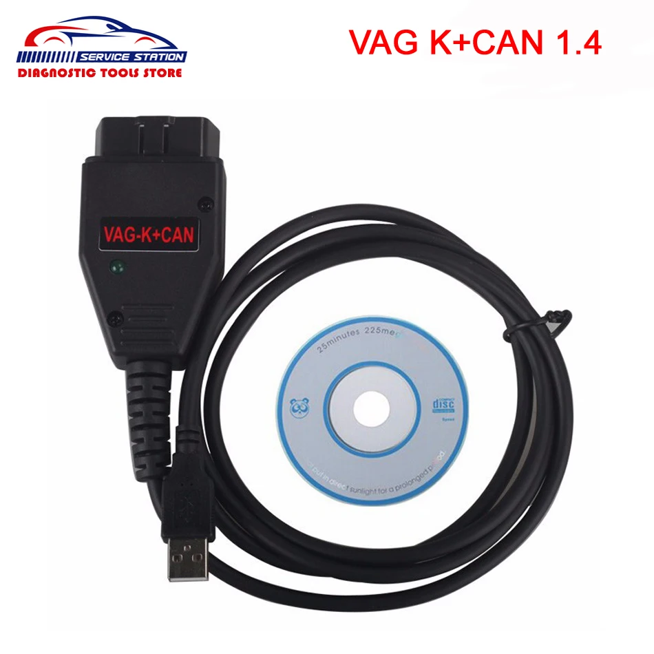 

VAG K+CAN Commander 1.4 OBD2 Diagnostic Scanner Tool OBDII VAG 1.4 COM Cable for V-W / A-UDI / S-KODA / S-EAT