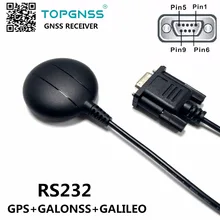 RS-232 DB9 разъем RS232 GNSS приемник, водонепроницаемый, M8030 двойной gps+ ГЛОНАСС приемник, GNSS200GR, 0183NMEA встроенный флэш