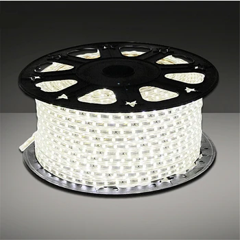 

AC 220V SMD 5050 Flexible LED Strip light 1M - 20M 60Leds/m Silicone Tube IP67 Waterproof LED Diode Tape Lamp + EU Plug Adapter