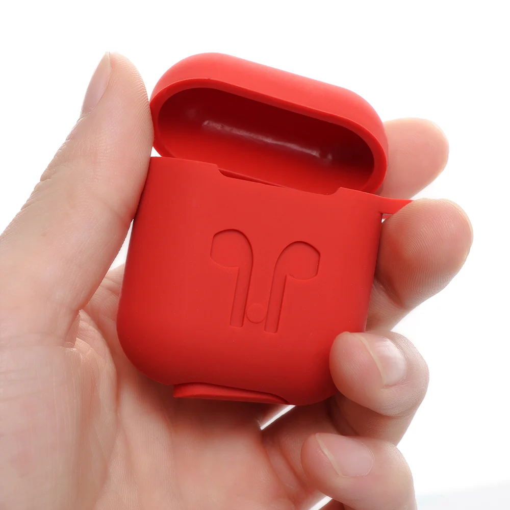 Silicone Case for Apple earphone Wireless BT Headset Protective Storage