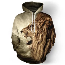 font b Fashion b font lion hooded font b shirts b font men font b