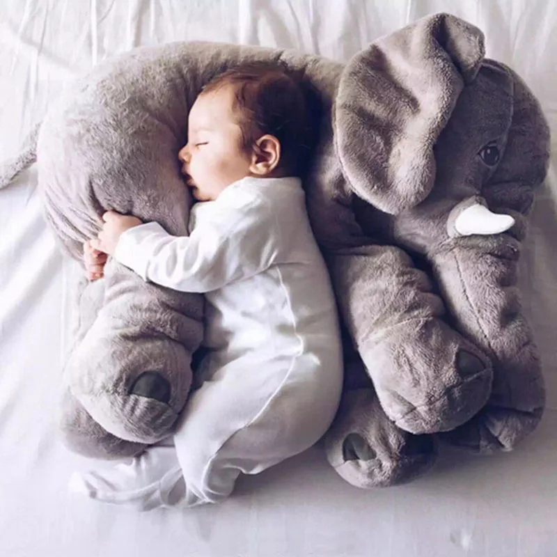 

1Pcs 60*45*28cm Baby Animal Elephant Plush Doll Stuffed Elephant Plush Pillow Kids Toys For Children Room Bed Decoration