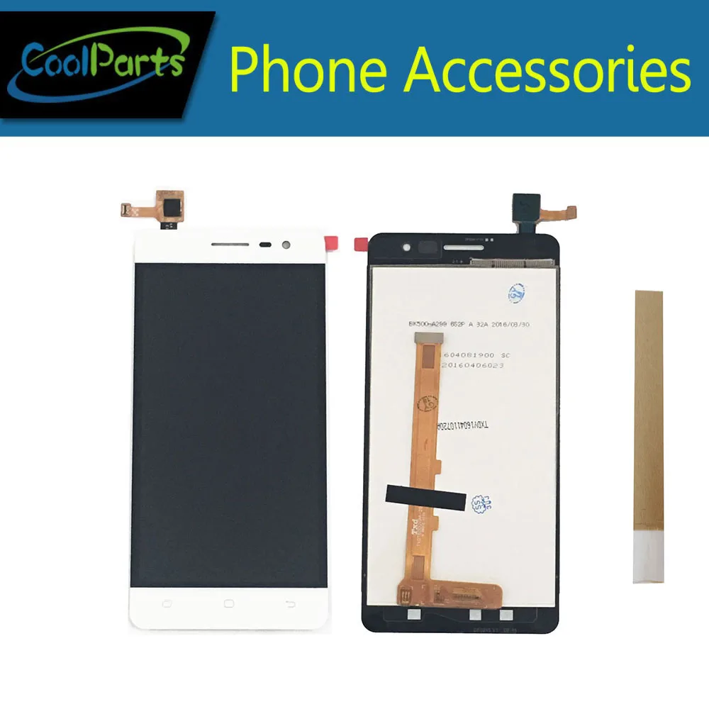 

1PC/Lot High Quality 5.0'' For Hisense C20S LCD Display Screen+Touch Screen Digitizer Assembly Black White Color With Tape
