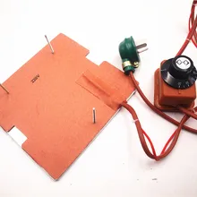 Funssor 120 В/220 В 250 Вт силиконовый нагреватель+ алюминиевая Базовая пластина+ стеклянная кровать с подогревом, комплект для 3D принтера Flashforge finder